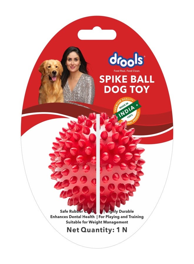 Drools Non-Toxic Rubber Toy for Dogs Hard Ball (Medium) 7.6 cm Pack | Non Destructive Chewing | Enhance Dental Health | High Durability | Helps in Weight Management - Image 1